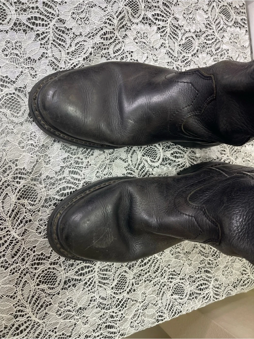 Ariat Mens Sierra Cowboy Western Work Boot BLK Leather 10002422 37201 SZ 8.5EE